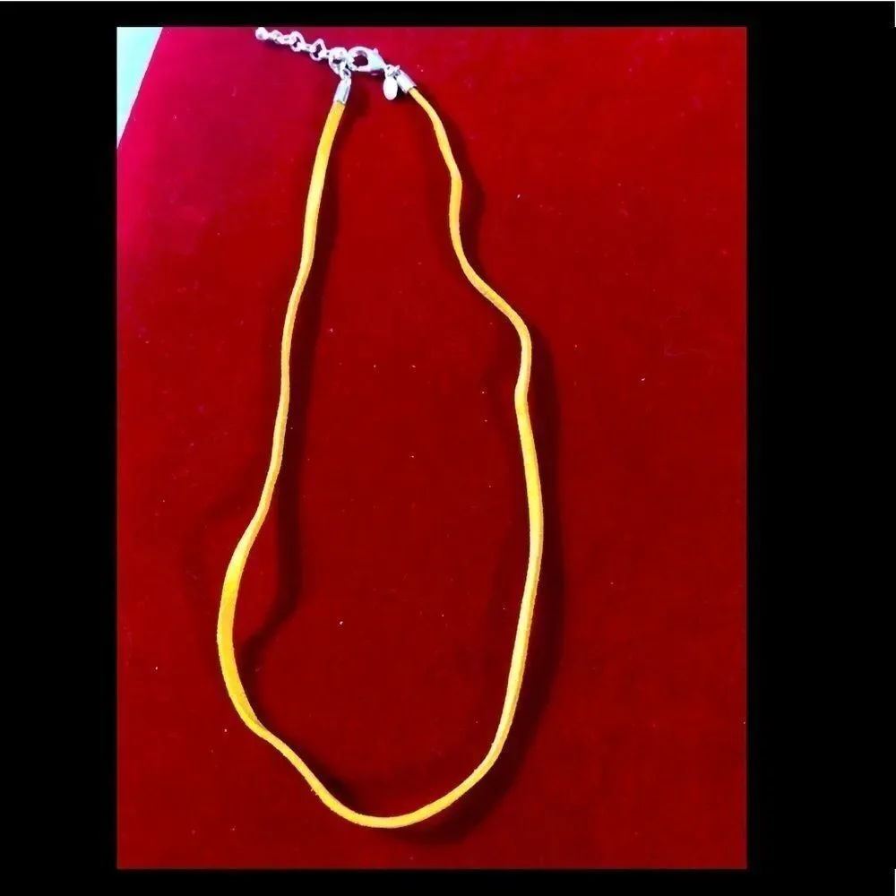3-Premier Designs Leather Cord Necklaces- light blue-pink-yellow